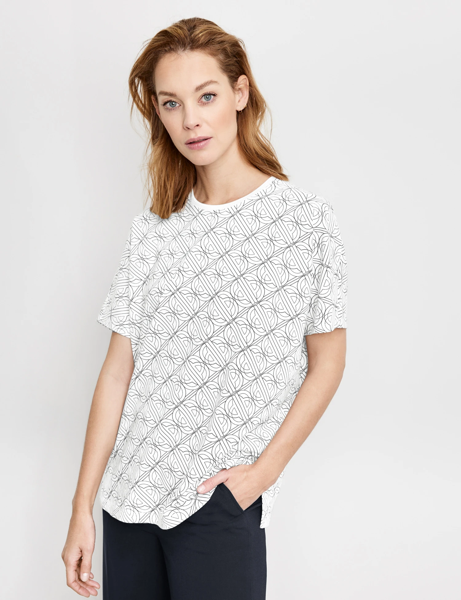 Gerry Weber 1/2 Arm Shirt Mit Logoprint 3 Gerry Weber 1/2 Arm Shirt Mit Logoprint