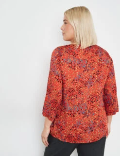 3/4 Arm Bluse Aus Nachhaltiger Qualität -Feine Mode 34 arm bluse aus nachhaltiger qualitaet 104