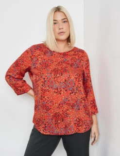 3/4 Arm Bluse Aus Nachhaltiger Qualität