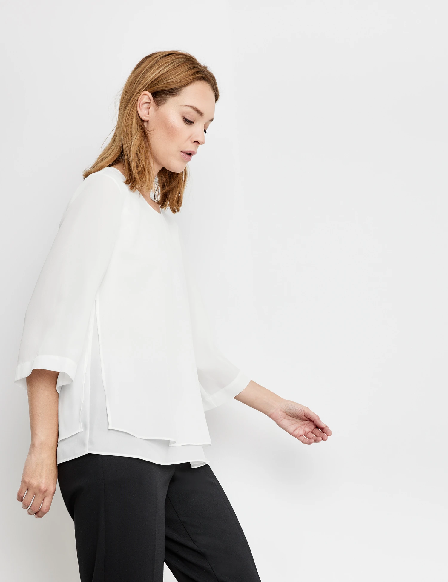 Gerry Weber 3/4 Arm Bluse Im Lagenlook 7 Gerry Weber 3/4 Arm Bluse Im Lagenlook - Image 5