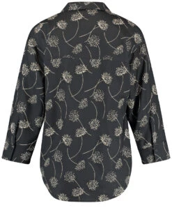 Taifun 3/4 Arm Bluse Mit Abgerundetem Saum -Feine Mode 34 arm bluse mit abgerundetem saum 03