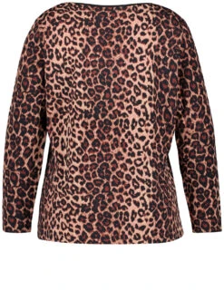 3/4 Arm Shirt Mit Animal-Print -Feine Mode 34 arm shirt mit animal print 03