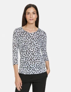 Gerry Weber 3/4 Arm Shirt Mit Ausbrenner-Optik 15 Gerry Weber 3/4 Arm Shirt Mit Ausbrenner-Optik -Feine Mode 34 arm shirt mit ausbrenner optik 01