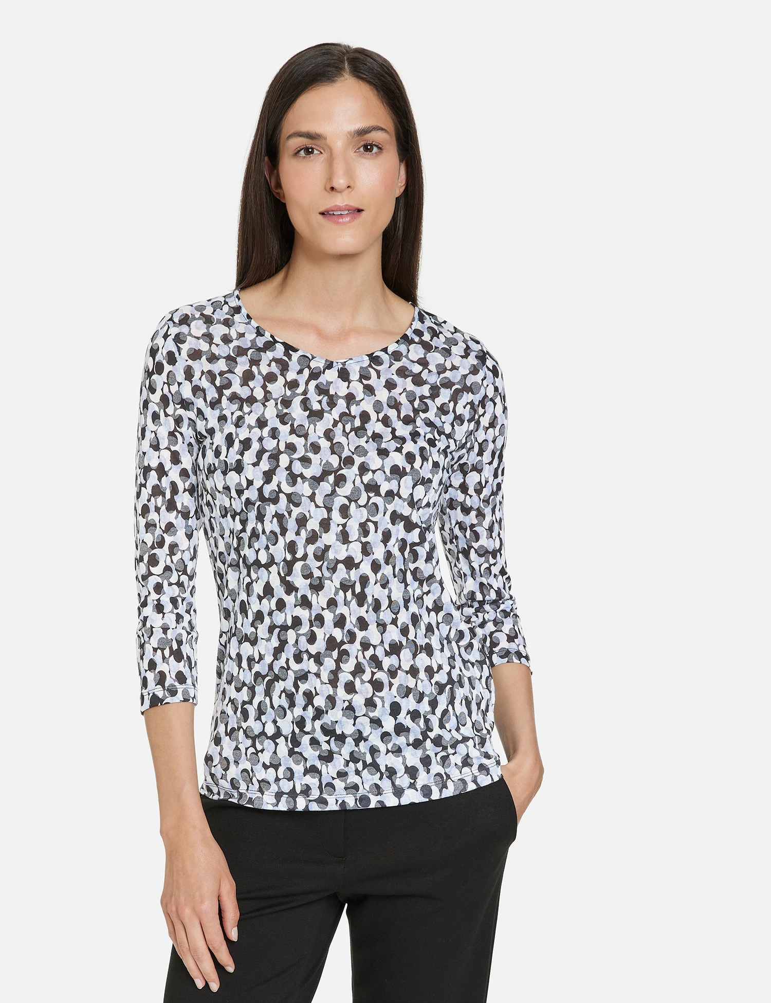 Gerry Weber 3/4 Arm Shirt Mit Ausbrenner-Optik 9 Gerry Weber 3/4 Arm Shirt Mit Ausbrenner-Optik - Image 7