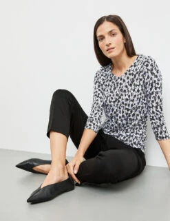 Gerry Weber 3/4 Arm Shirt Mit Ausbrenner-Optik 13 Gerry Weber 3/4 Arm Shirt Mit Ausbrenner-Optik -Feine Mode 34 arm shirt mit ausbrenner optik 102