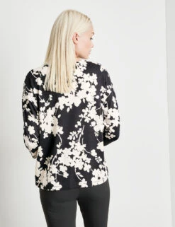 Taifun 3/4 Arm Shirt Mit Floralem Print -Feine Mode 34 arm shirt mit floralem print 104