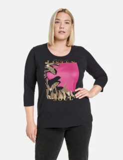 3/4 Arm Shirt Mit Frontprint 15 3/4 Arm Shirt Mit Frontprint -Feine Mode 34 arm shirt mit frontprint 01