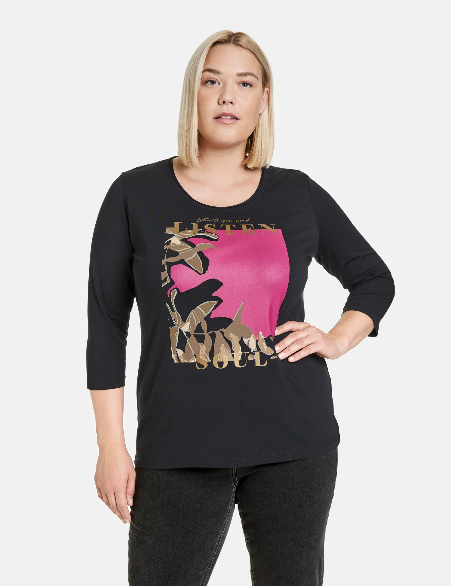 3/4 Arm Shirt Mit Frontprint 9 3/4 Arm Shirt Mit Frontprint - Image 7