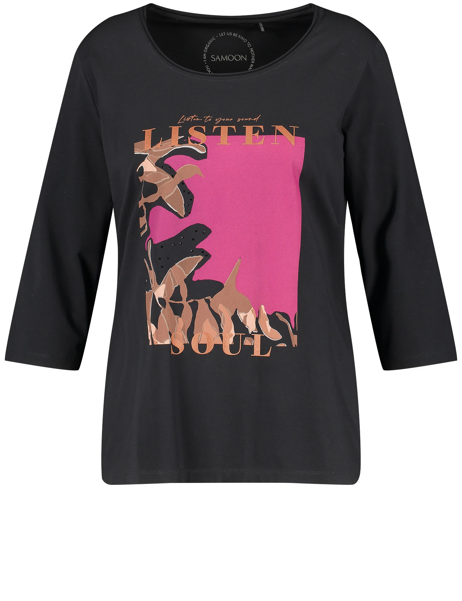 3/4 Arm Shirt Mit Frontprint 4 3/4 Arm Shirt Mit Frontprint - Image 2