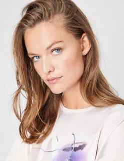 Taifun 3/4 Arm Shirt Mit Material-Patch -Feine Mode 34 arm shirt mit material patch 100