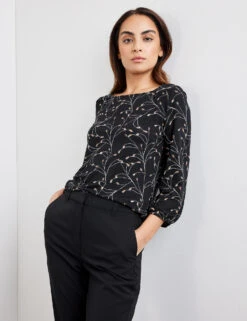 Taifun 3/4 Arm Shirt Mit Print -Feine Mode 34 arm shirt mit print 102