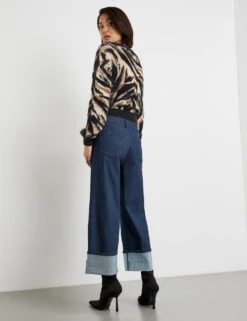 Taifun 3/4 Jeans Culotte Wide Leg -Feine Mode 34 jeans culotte wide leg 104