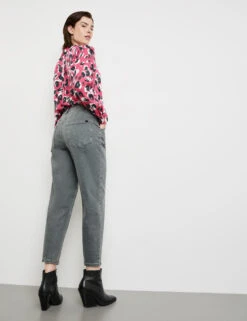 Taifun 3/4 Jeans Mit Bundfalten Mom -Feine Mode 34 jeans mit bundfalten mom 104