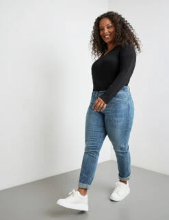 5-Pocket Jeans Betty Mit Saumaufschlag -Feine Mode 5 pocket jeans betty mit saumaufschlag 102