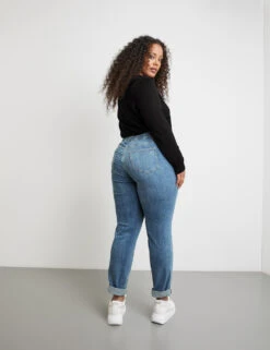 5-Pocket Jeans Betty Mit Saumaufschlag -Feine Mode 5 pocket jeans betty mit saumaufschlag 104