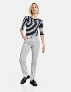 Gerry Weber 5-Pocket Jeans Straight FitKurzgröße -Feine Mode 5 pocket jeans straight fit kurzgroesse 01