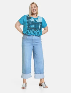 7/8 Jeans Mit Weitem Bein Carlotta -Feine Mode 78 jeans mit weitem bein carlotta 01