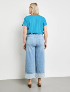 7/8 Jeans Mit Weitem Bein Carlotta -Feine Mode 78 jeans mit weitem bein carlotta 104