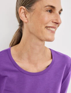 Gerry Weber Basic Langarmshirt Mit Stretchkomfort -Feine Mode basic langarmshirt mit stretchkomfort 100