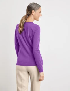 Gerry Weber Basic Langarmshirt Mit Stretchkomfort -Feine Mode basic langarmshirt mit stretchkomfort 104