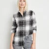 Taifun Baumwollbluse Mit Streifen In Batik-Optik -Feine Mode baumwollbluse mit streifen in batik optik 110