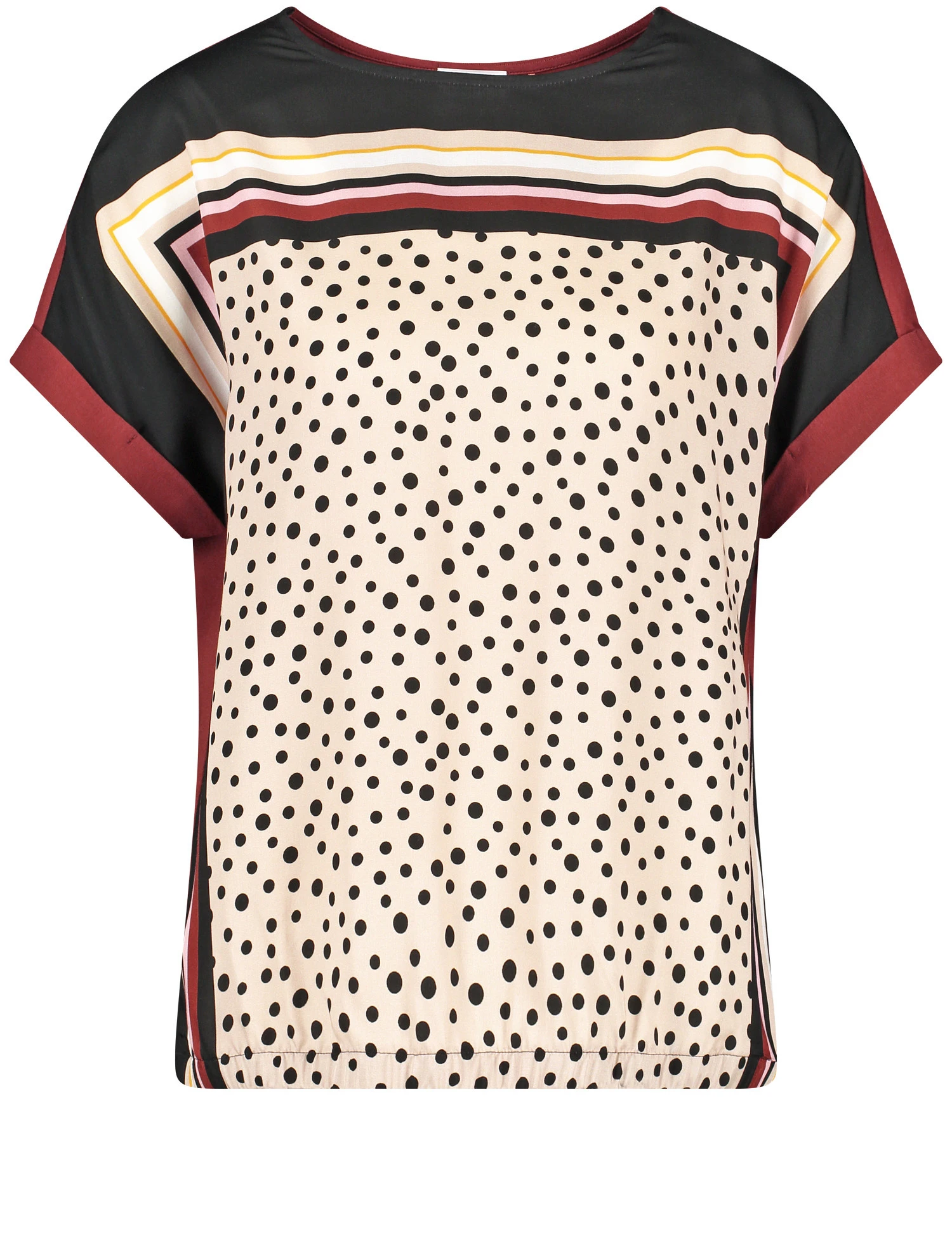 Gerry Weber Bedrucktes Blusenshirt Mit Gerafftem Saum 4 Gerry Weber Bedrucktes Blusenshirt Mit Gerafftem Saum - Image 2