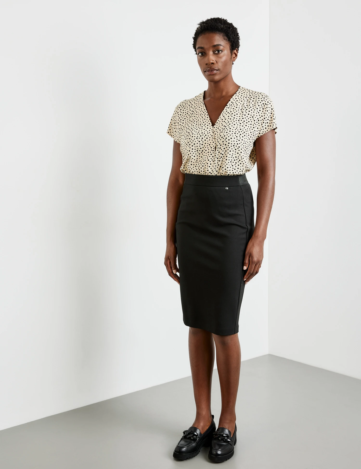 Gerry Weber Bleistiftrock Mit Gummibund Und Stretchanteil 3 Gerry Weber Bleistiftrock Mit Gummibund Und Stretchanteil