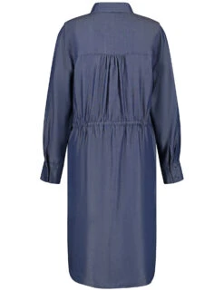 Taifun Blusenkleid In Jeansoptik Mit Taillen-Tunnelband -Feine Mode blusenkleid in jeansoptik mit taillen tunnelband 03