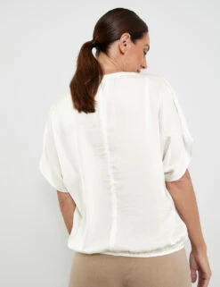 Gerry Weber Blusenshirt Mit Elastischem Saum -Feine Mode blusenshirt mit elastischem saum 104