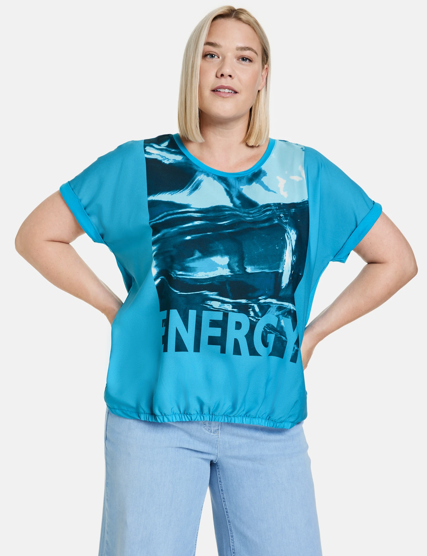 Blusenshirt Mit Frontprint 9 Blusenshirt Mit Frontprint - Image 7