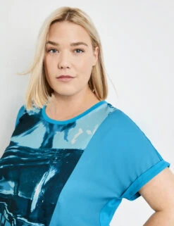 Blusenshirt Mit Frontprint 12 Blusenshirt Mit Frontprint -Feine Mode blusenshirt mit frontprint 100