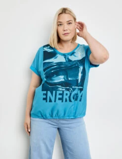 Blusenshirt Mit Frontprint