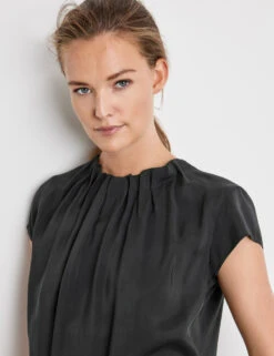 Taifun Blusenshirt Mit Gerafftem Ausschnitt -Feine Mode blusenshirt mit gerafftem ausschnitt 100