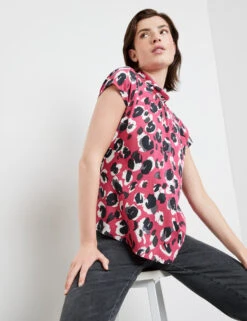 Taifun Blusenshirt Mit Leo-Dessin 13 Taifun Blusenshirt Mit Leo-Dessin -Feine Mode blusenshirt mit leo dessin 102