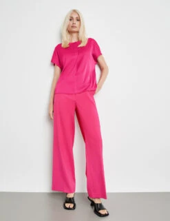 Taifun Blusenshirt Mit Material-Mix -Feine Mode blusenshirt mit material mix 102