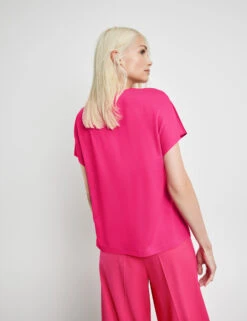 Taifun Blusenshirt Mit Material-Mix -Feine Mode blusenshirt mit material mix 104