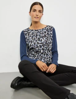 Gerry Weber Blusenshirt Mit Material-Patch Und Animal-Print 13 Gerry Weber Blusenshirt Mit Material-Patch Und Animal-Print -Feine Mode blusenshirt mit material patch und animal print 102
