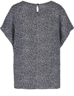 Gerry Weber Blusenshirt Mit Minimalmuster EcoVero -Feine Mode blusenshirt mit minimalmuster ecovero 03