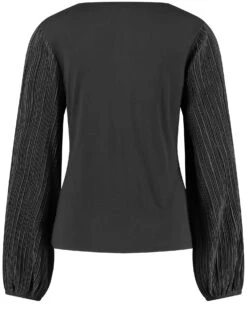 Taifun Blusenshirt Mit Plissee-Ärmeln -Feine Mode blusenshirt mit plissee aermeln 03