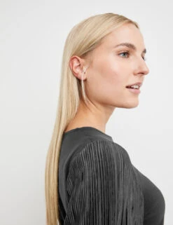 Taifun Blusenshirt Mit Plissee-Ärmeln -Feine Mode blusenshirt mit plissee aermeln 100