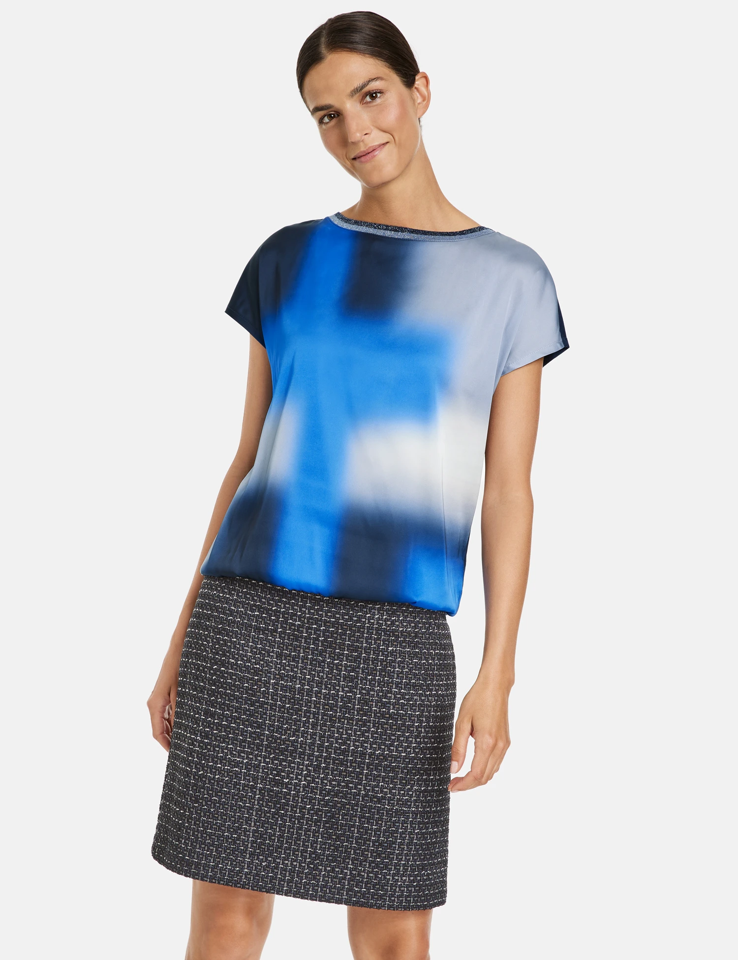 Gerry Weber Blusenshirt Mit Strickblende Und Elastischem Bund 9 Gerry Weber Blusenshirt Mit Strickblende Und Elastischem Bund - Image 7