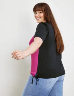 Blusenshirt Mit Tunnelband -Feine Mode blusenshirt mit tunnelband 104