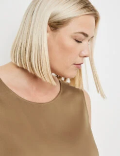 Blusentop Mit Subtilem Glanz -Feine Mode blusentop mit subtilem glanz 100