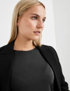 Taifun Boleroblazer Aus Feiner Stretch-Qualität -Feine Mode boleroblazer aus feiner stretch qualitaet 100