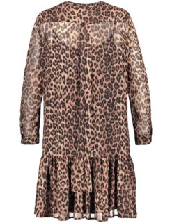 Crêpe-Kleid Mit Leo-Print 11 Crêpe-Kleid Mit Leo-Print -Feine Mode crpe kleid mit leo print 03