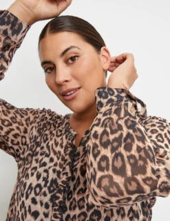 Crêpe-Kleid Mit Leo-Print 12 Crêpe-Kleid Mit Leo-Print -Feine Mode crpe kleid mit leo print 100