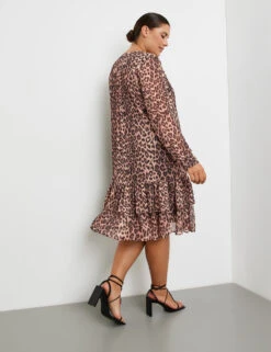 Crêpe-Kleid Mit Leo-Print 14 Crêpe-Kleid Mit Leo-Print -Feine Mode crpe kleid mit leo print 104