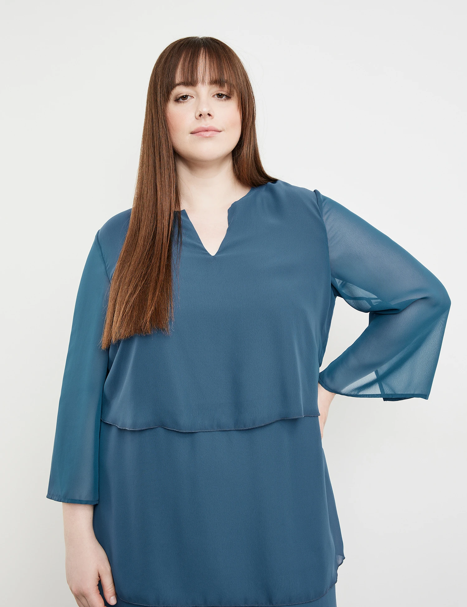 Elegantes Stufenkleid Aus Chiffon 6 Elegantes Stufenkleid Aus Chiffon - Image 4