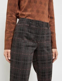 Gerry Weber Fein Karierte 7/8 Hose Citystyle 12 Gerry Weber Fein Karierte 7/8 Hose Citystyle -Feine Mode fein karierte 78 hose citystyle 100