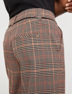 Gerry Weber Fein Karierte Hose Wide Leg -Feine Mode fein karierte hose wide leg 100